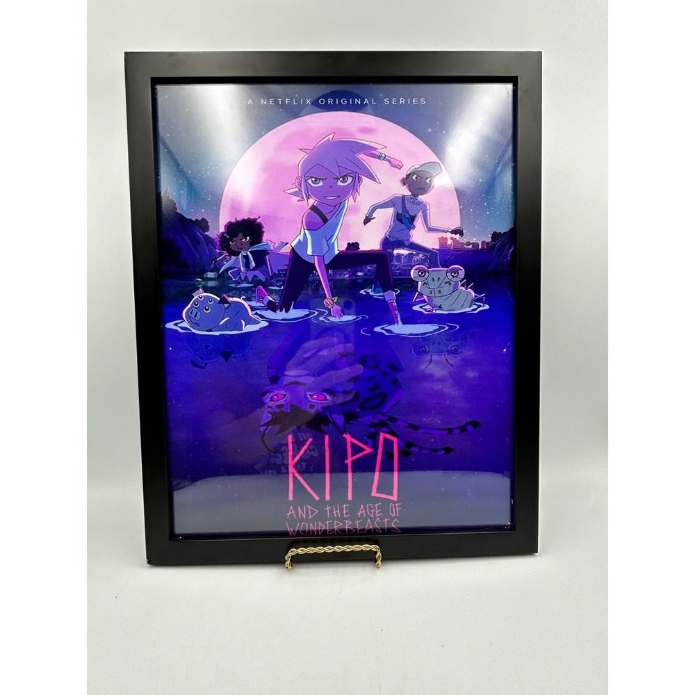 Netflix Kipo and the Age of Wonderbeasts Poster Black Heavy Framed 15x12 Art